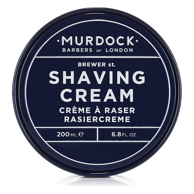 Murdock London Shaving Cream | Rich Luxurious Texture Softens and Soothes | Made in England | 6.8 oz