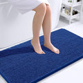 OLANLY Bathroom Runner Rugs 44x24, Soft Absorbent Chenille Bath Rugs, Rubber Backing Quick Dry, Machine Washable Long Bath Mats for Bathroom Floor, Tub and Shower, Home Decor Accessories, Royal Blue