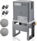 JIELI 3300 lb Automatic Sliding Gate Opener with 4 Remote Controls, Electric Rolling Driveway Slide Gate Motor, Complete Gate Operator Hardware Security System Kit for Sliding Gate Up to 40 Feet