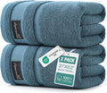 REDKISS 2 Pack Large Bath Towels, 100% Cotton, 31x63 in,Heavyweight 760G, Highly Absorbent & Quick Dry, Super Soft Luxury Shower Towels for Bathroom,Hotel Collection - Blue