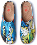 UIN Men's Mules Slipper Loafers Lightweight Mules Walking Casual Clogs Comfort Household Slip Ons Art Painted Travel Shoes Malaga Marine World