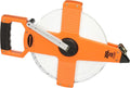 Keson NR10200H Nylon Coated Steel Blade Measuring Tape with Zero Point at Tape End and Hook End (Graduations: 1/10, 1/100), 200-Foot