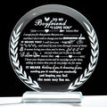 QIANWEI Gifts For Boyfriend Meaningful - Personalized Crystal Presents For Boyfriend Gift Ideas Cute - Birthday Anniversary Wedding Valentines Day Gifts Ideas For Him