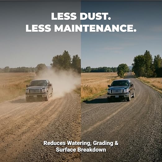 Corrosion Technologies Ground Glue Dust & Gravel, 55 Gallon | Dust Control Binder for Paths, Ranch & ATV Trails, Super Concentrated Formula for Outdoor Soil & Rock Stabilization