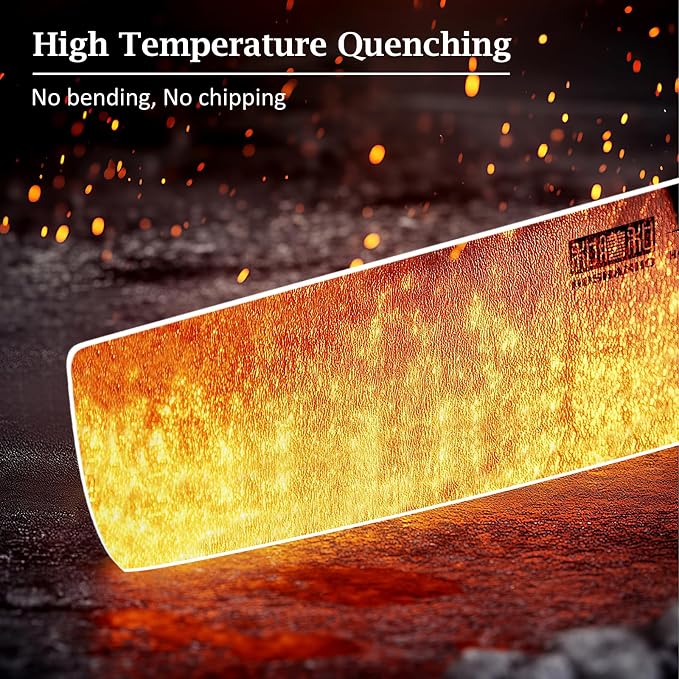 HOSHANHO 7 Inch Nakiri Knife, Japanese Vegetable Cleaver Knife for Chopping | High Carbon Powder Steel Asian Chef Knife, Razor Sharp Multipurpose Kitchen Knife for Home and Kitchen with Ergonomic Handle