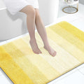 OLANLY Large Bathroom Rugs Mat 44x32, Extra Soft Absorbent Microfiber Bath Rugs, Rubber Backing, Quick Dry, Machine Washable Bath Mat for Bathroom Floor, Tub and Shower, Home Decor Accessories, Yellow