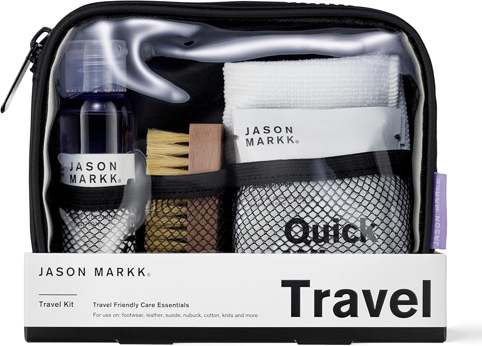 Jason Markk Shoe & Sneaker Travel and Care Kits - Ideal for Footwear, Safe on Leather, Suede, Nubuck, Cotton, Knits