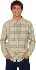 Volcom Men's Long Sleeve Flannel Shirt – Ultra-Soft Brushed Cotton Plaid Button Down