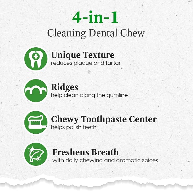 Ark Naturals Brushless Toothpaste – Medium Breeds, 18oz Bag, 2-Pack – Dog Dental Chew with Toothpaste Center – Freshen Breath and Reduce Plaque & Tartar with Dental Chews for Dogs | Dental Chew with Toothpaste Center to Freshen Breath, Reduce Plaque & ...