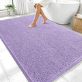 OLANLY Large Bathroom Rugs 70x46, Extra Soft Absorbent Chenille Bath Rugs, Rubber Backing Quick Dry, Machine Washable Bath Mats for Bathroom Floor, Tub and Shower, Home Decor Accessories, Lavender