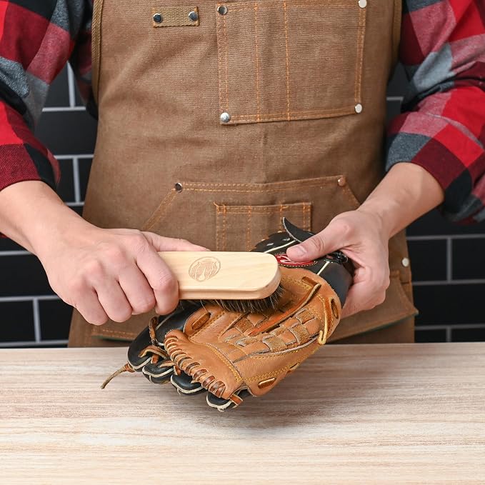 Rhino Wax Complete Baseball Glove Cleaning Kit: Cleaner, Scrub & Brushes | Deep clean baseball gloves with cleaner, glove scrub, brushes and cloths that remove dirt, grime and buildup from mitts.