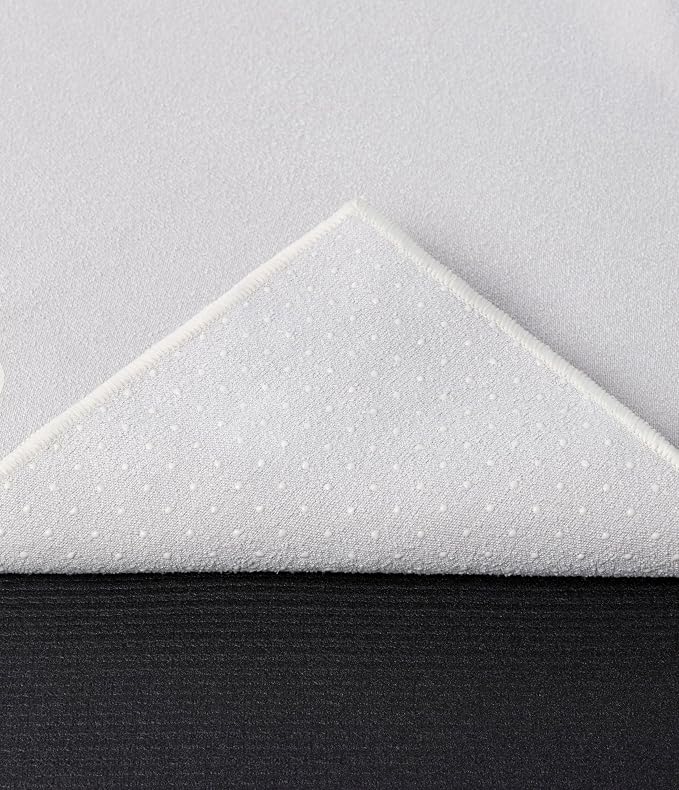 Manduka Yogitoes Hot Yoga Mat Towel - 71" | Moisture Activated Grip | Patented Silicone Nubs | Highly Absorbent, Durable & Easy Care | Made from Recycled Materials | 71 x 24 Inches | Linen