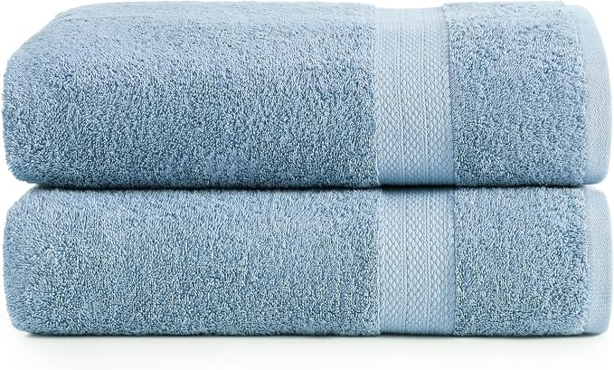 LANE LINEN Large Bath Sheet Soft Absorbent Quick Dry 2 Pack - Allure | Extra Large Bath Towels - Ring-Spun Durability, Generously Sized, Oversized & Roomy, Lightweight & Breathable