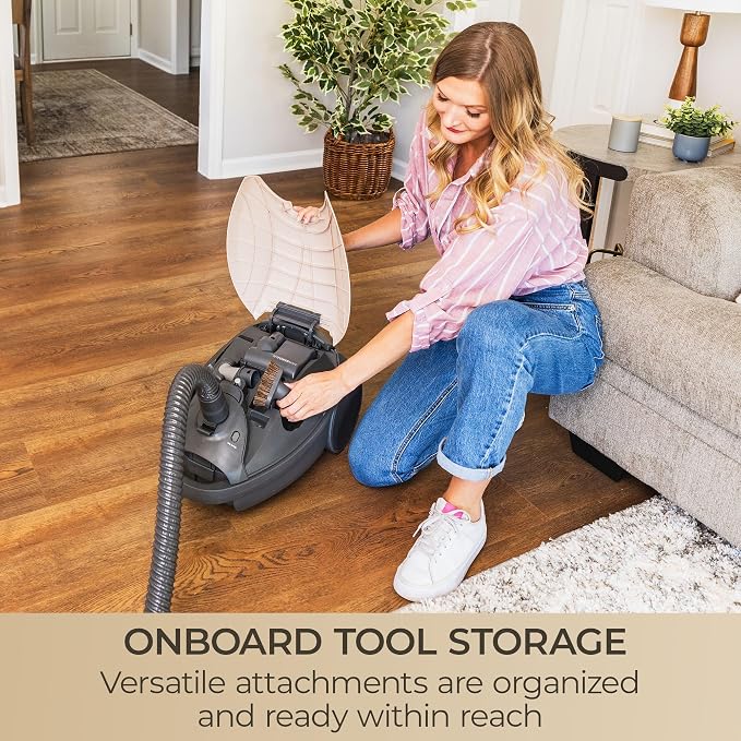 Kenmore Elite Ultra Plush 700 Series Bagged Canister Vacuum | 2-Motor System, Powerful Suction, HEPA Filter, Pet PowerMate for Pet Hair, Thick Carpet, Hard Floors, Stairs and More
