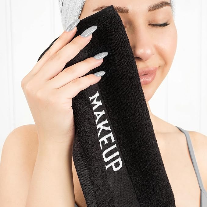 American Soft Linen 100% Cotton Luxury Turkish Towels, Makeup Remover Set | Soft Absorbent Quick Dry OEKO Tex Standard 100 Certificated Durable Machine Washable Breathable Premium Hotel Quality