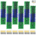Livestock Scratch Brush With 24 Screws，Animal Back Scratching Brush for Cow,Cattle,Sheep, Horses,Pigs，Massage Grooming Tool(Green, 6pcs)