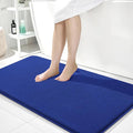 OLANLY Memory Foam Bathroom Runner Rugs 44x24, Long Bath Mats, Royal Blue | Soft Quick Dry Bath Mats, Non-Slip, Absorbent Machine Washable Mat for Bathroom Floor, Tub and Shower, Home Decor Accessories