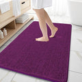 OLANLY Large Bathroom Rugs 59x35, Extra Soft Absorbent Chenille Bath Rugs, Rubber Backing Quick Dry, Machine Washable Bath Mats for Bathroom Floor, Tub and Shower, Home Decor Accessories, Purple