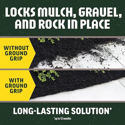 Ground Grip Mulch & Rock Glue for Landscaping, 1 Gallon