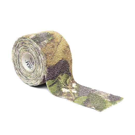 GEAR AID Camo Form Self-Cling and Reusable Fabric Camouflage Wrap, Adds Grip and Shield Hands from Hot or Cold Surfaces to Protect You and Your Equipment, Obsession, 2” x 144” Roll, 1 Pack