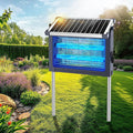 Solar Bug Zapper Outdoor, Mosquito Zapper 4500V Cordless Waterproof, Auto On/Off, Portable Type-C & Solar Powered Bug Zapper, Electric Mosquito Trap Fly Zapper Killer for Patio Garage Yard Camping