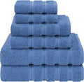 American Soft Linen 100% Cotton Luxury Turkish Towels, 6 Piece Towel Set | Soft Absorbent Quick Dry OEKO Tex Standard 100 Certificated Durable Machine Washable Breathable Premium Hotel Quality