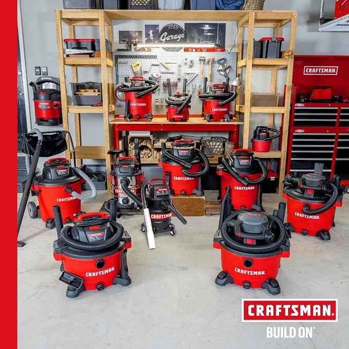 CRAFTSMAN CMXEVBE17250 2.5 Gallon 2.5 Peak HP Wet Dry Shop Vacuum