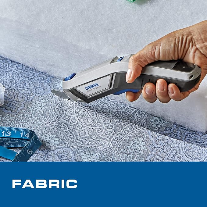 Dremel 4V Cordless Electric Scissors with USB Rechargeable Battery and Two Blade Attachments - Ideal for Cutting Cardboard, Fabric, and Paper, HSSC-01