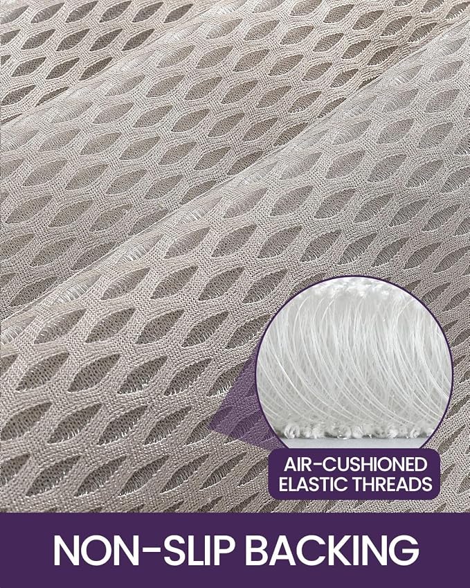 DEXI Small Bath Mats for Bathroom 24x16, Non Slip Washable Bathroom Rug, Thick Soft Chenille Absorbent Bathmat for Shower Floor, Fluffy Shaggy Carpet for Tub, Dark Beige