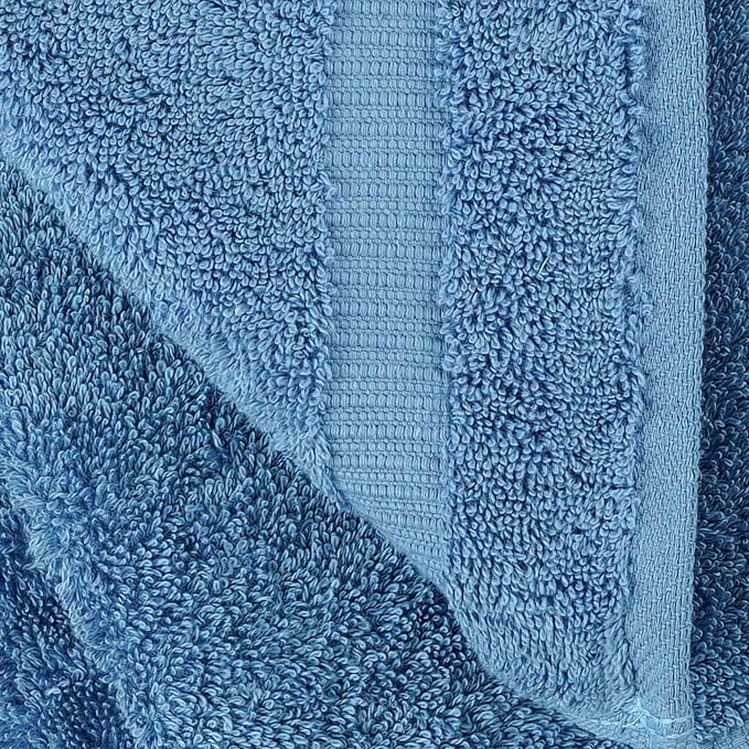 Towel Bazaar 4-Piece Bath Towel Set, Cotton Turkish Towels, 27x54 Luxury Towel Super Soft and Absorbent, Perfect Use for Bathroom, Shower Towels - Wedgewood
