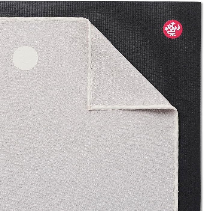 Manduka Yogitoes Hot Yoga Mat Towel - 71" | Moisture Activated Grip | Patented Silicone Nubs | Highly Absorbent, Durable & Easy Care | Made from Recycled Materials | 71 x 24 Inches | Linen