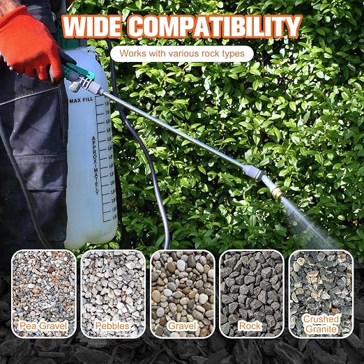 Rock Glue for Landscaping, Gravel Glue, Pea Gravel Binder 30.1oz Max Cover, Strong Rock Lock, Landscape Stone Adhesive for Slopes, Flower Beds, Driveway Edges, Fast Dry & Safe for Plants Pets
