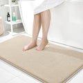OLANLY Memory Foam Large Bathroom Rugs 45x27, Absorbent Bath Mat, Beige | Soft Quick Dry Bath Mat Rugs, Non-Slip, Machine Washable Mat for Bathroom Floor, Tub and Shower, Home Decor Accessories