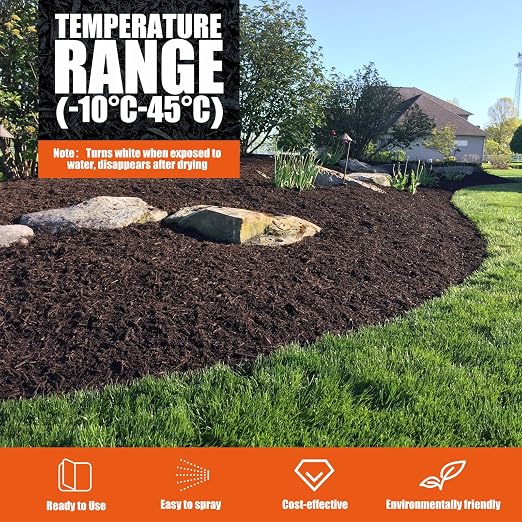 Mulch Bond, 32OZ Rock Glue for Landscaping Heavy Duty Gravel Binder & Stone Adhesive, Fast-Drying, Non-Toxic, Weather-Resistant, Strong Hold for Slopes, Walkways, Mulch Hold & Pine Straw