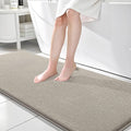 OLANLY Memory Foam Bathroom Runner Rugs 70x24, Long Bath Mats, Warm Taupe | Soft Quick Dry Bath Mats, Non-Slip, Absorbent Machine Washable Mat for Bathroom Floor, Tub and Shower, Home Decor Accessories