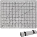 MABOZOO Wool Pressing Mat with Printed Grid, 24 * 18 Inch Double-Sided Wool Ironing Mat with Straps, Portable Ironing Pad for Quilter, Sewing, Scrapbooking