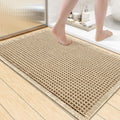Smiry Waffle Bath Mat 36x24, Extra Soft Absorbent Bathroom Rugs, Non Slip Machine Washable Quick Dry Bath Rugs for Bathroom Floor, Tub, Shower, Home Decor Accessories, Brown