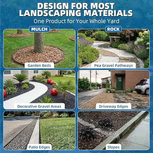 Mulch Glue-4 Gallon Covers 1292 Sq Ft (2X More Area)-Super Stick Rock Glue for Landscaping, Non-Toxic Pea Gravel Stabilizer, Weather-Resistant Binder for Pebbles, Pine Straw, Landscape Edging