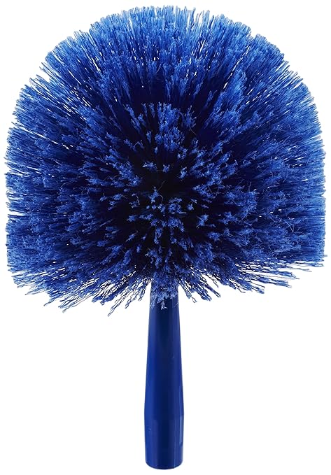 SPARTA Flo-Pac Round Duster Head With Soft Flagged Bristles, Cleaning Essentials for Commercial and Home Use, 1 Count, Blue