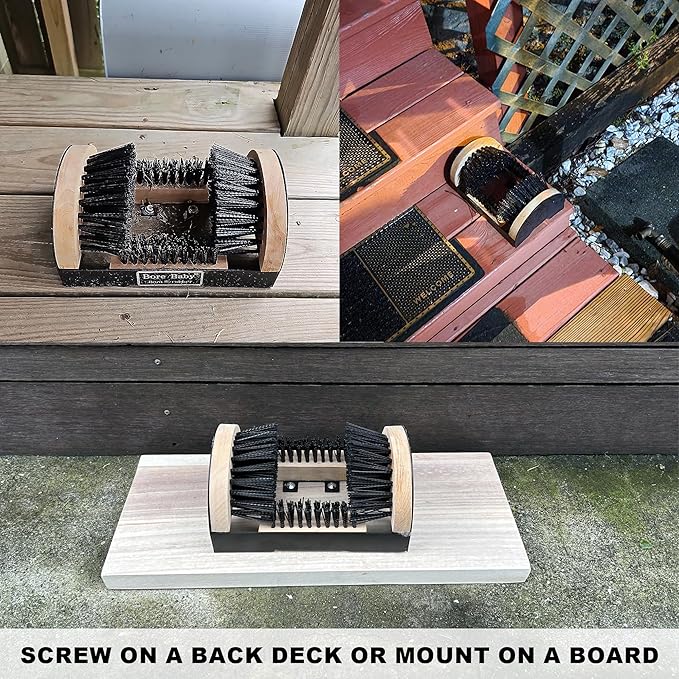 Boot Scrubber Brush - Boot Scraper Outdoor Heavy Duty Entryway Boot & Shoe Mud Cleaner Brush(2packs)