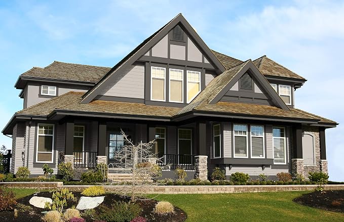 Rodda Paint CASCADIA XL Exterior Satin All Seasons Paint & Primer in One, 5-Gallon, Platinum