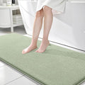 OLANLY Memory Foam Bathroom Runner Rugs 70x24, Long Bath Mats, Sage Green | Soft Quick Dry Bath Mats, Non-Slip, Absorbent Machine Washable Mat for Bathroom Floor, Tub and Shower, Home Decor Accessories