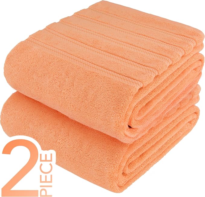American Soft Linen 100% Cotton Luxury Turkish Towels, 2PC 35x70 Bath Sheet | Soft Absorbent Quick Dry OEKO Tex Standard 100 Certificated Durable Machine Washable Premium Hotel Quality