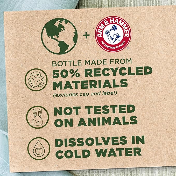 ARM & HAMMER Clean Scentsations In-Wash Scent Booster,Laundry Scent Booster Clean Meadow-scent,24 Oz,(Pack of 4)