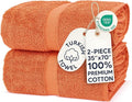 Chakir Turkish Linens, 100% Cotton Premium Quality Turkish Bath Sheets (35''x70'' Large Bath Sheet Towels - Coral)