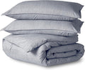 Bare Home Bedding Duvet Cover Oversized Queen Size - Premium 1800 Super Soft Collection - Lightweight, Duvet Cover - Soft Textured (Oversized Queen, Heathered Midnight Blue)