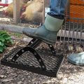 Boot Scraper Heavy Duty Metal Boot Brush Scraper Outdoor Heavy Duty Shoe Boot Mud Scraper Outdoor Boot Dirt Cleaner Shoe Brush&Boot Brush, Boot Cleaner Boot Scrubber Shoe Scrubber (Black)