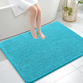 OLANLY Large Bathroom Rugs 40x32, Extra Soft Absorbent Chenille Bath Rugs, Rubber Backing Quick Dry, Machine Washable Bath Mats for Bathroom Floor, Tub and Shower, Home Decor Accessories, Aqua Sky