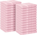 Avalon Towels Salon Towel - Pink Hand Towels Bulk Pack of 24 - 100% Cotton Absorbent Spa, Facial & Gym Towel for Working Out - 16x27 Inches (Not Bleach Proof)