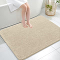 OLANLY Large Bathroom Rugs 40x32, Extra Soft Absorbent Chenille Bath Rugs, Rubber Backing Quick Dry, Machine Washable Bath Mats for Bathroom Floor, Tub and Shower, Home Decor Accessories, Sand